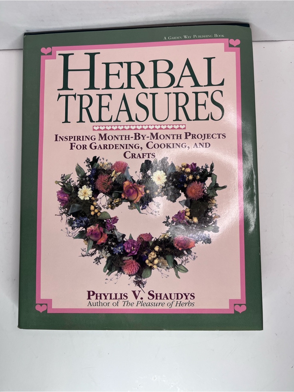Herbal Treasures Cookbook — Pink & Green Cover Edition